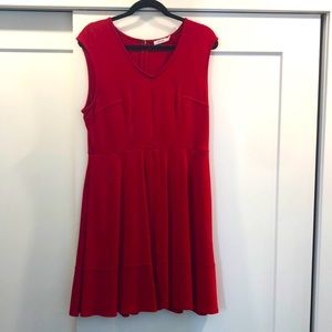Red Fit & Flare Dress